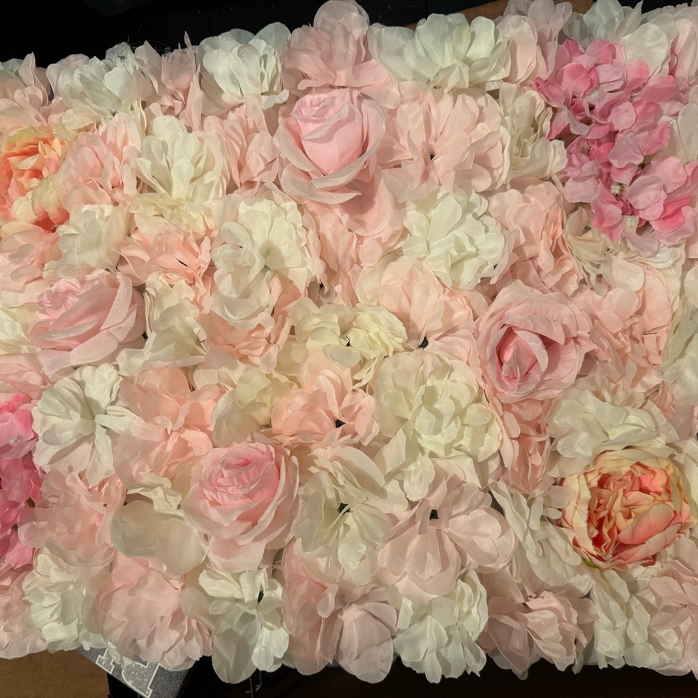 Pink wall floral decor